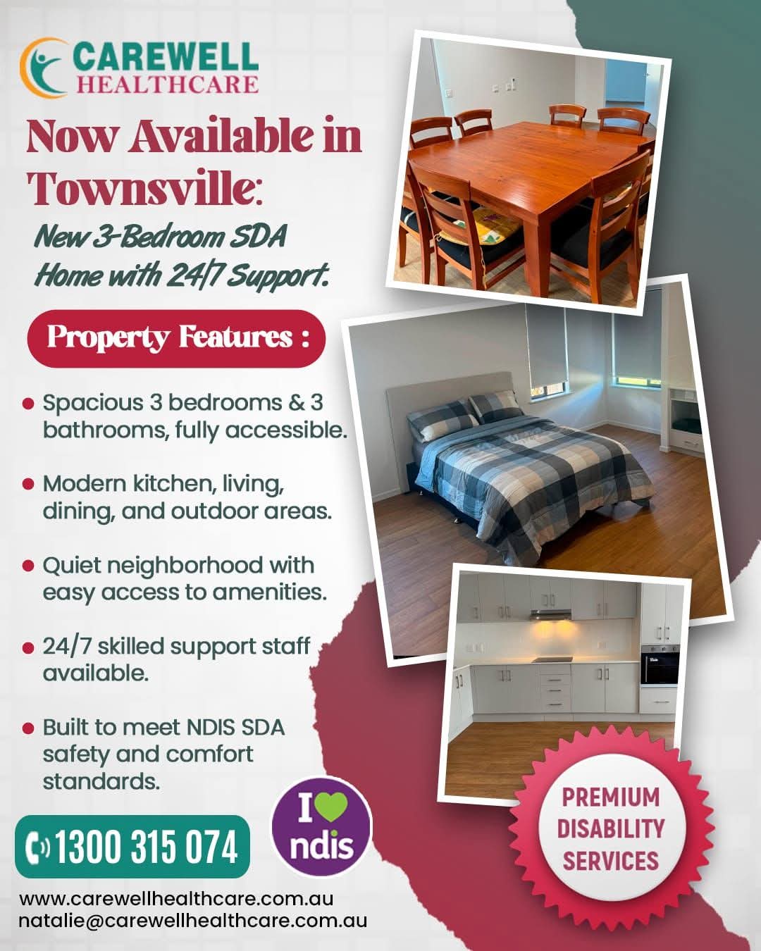 Accommodation for Disability Approved NDIS Funded Participants, SIL, SDA, STA Townsville- Carewell Healthcare